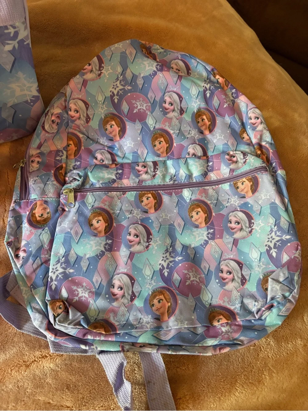 Disney Frozen Purple and Lavender Kids Backpack & Duffel Set